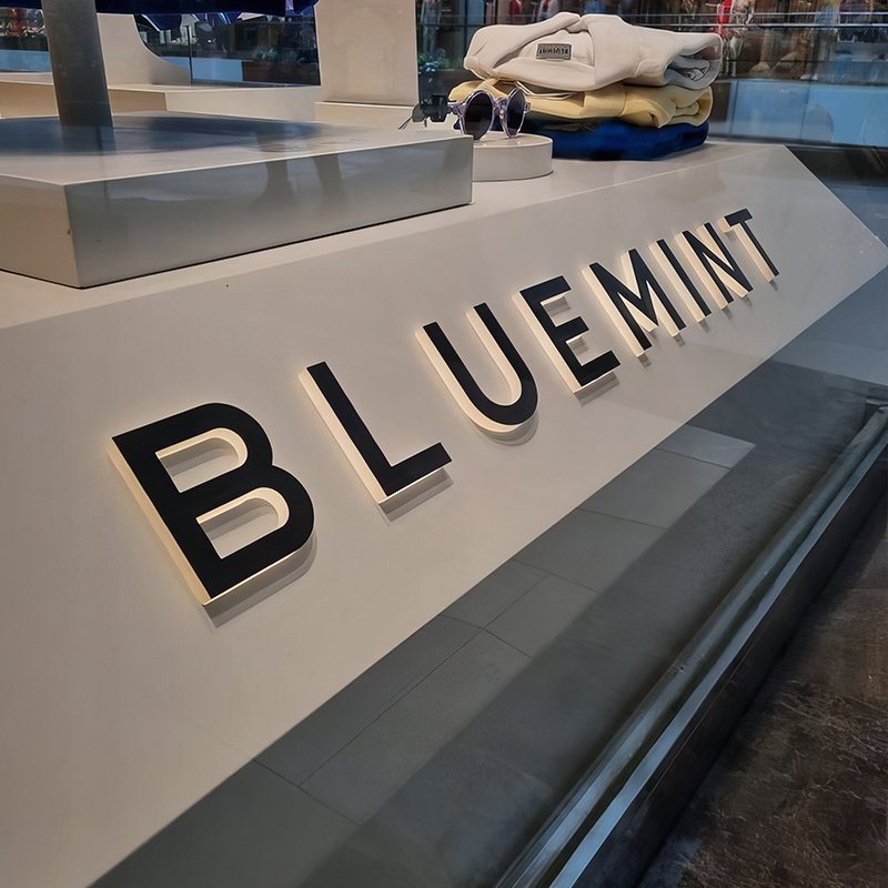 3d outdoor led letter channel sign led illuminated sign signboard led light board letters sign for business