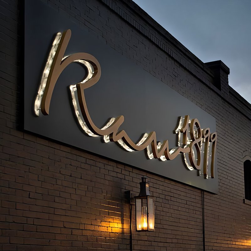 3d outdoor led letter channel sign led illuminated sign signboard led light board letters sign for business