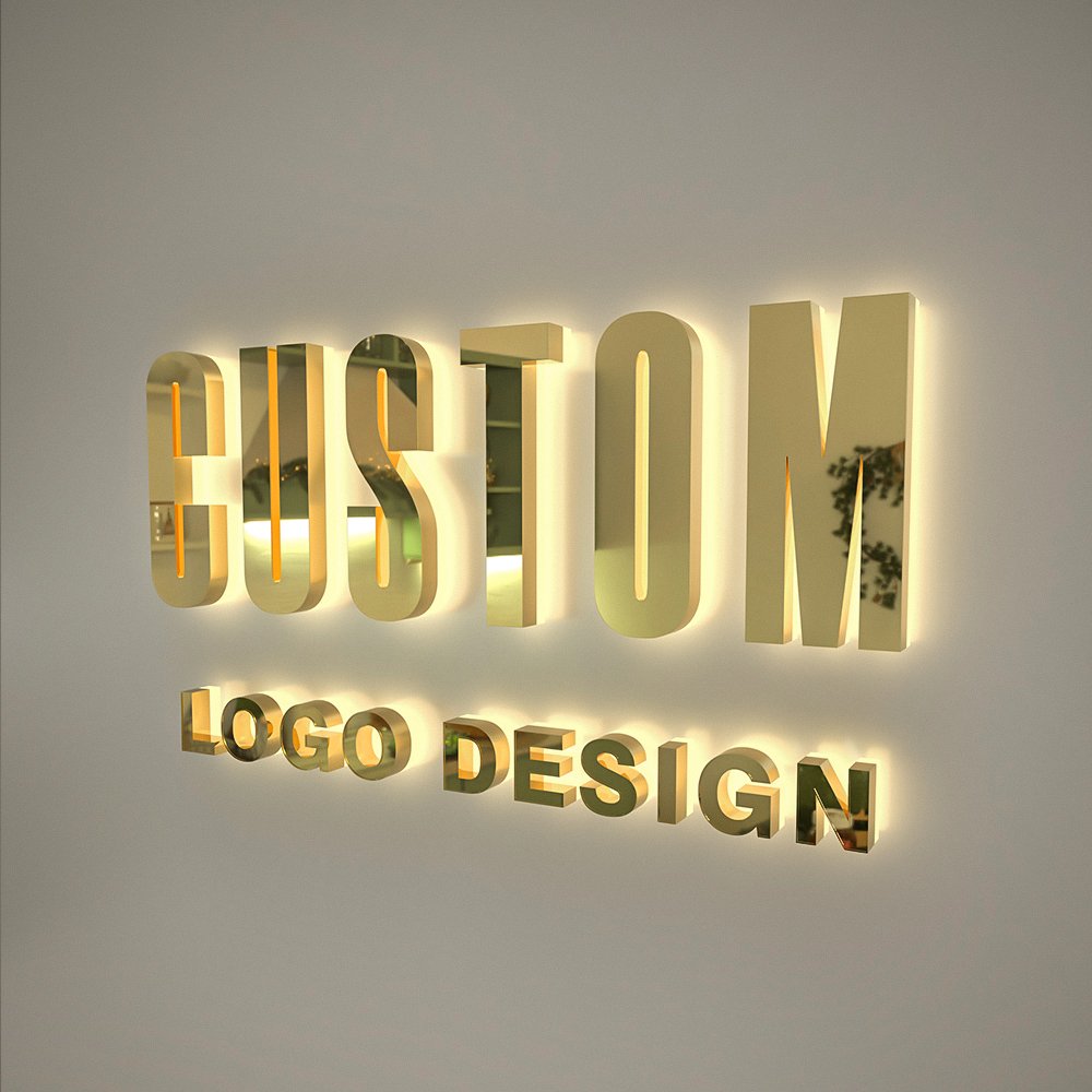 3d outdoor led letter channel sign led illuminated sign signboard led light board letters sign for business