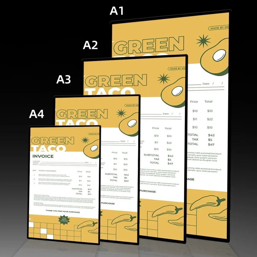 Factory Wholesale Poster-Replaceable Led Light Box Hanging Fast Food Menu Light Box With LED Poster Display