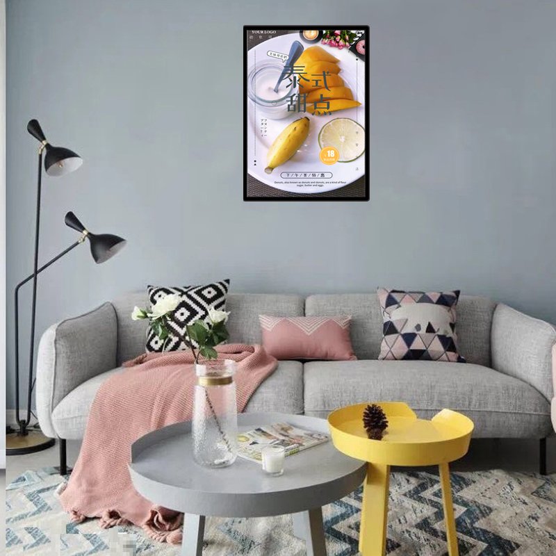 A2 Size Led Photo Frame Advertising Restaurant led Menu Board for home decoration