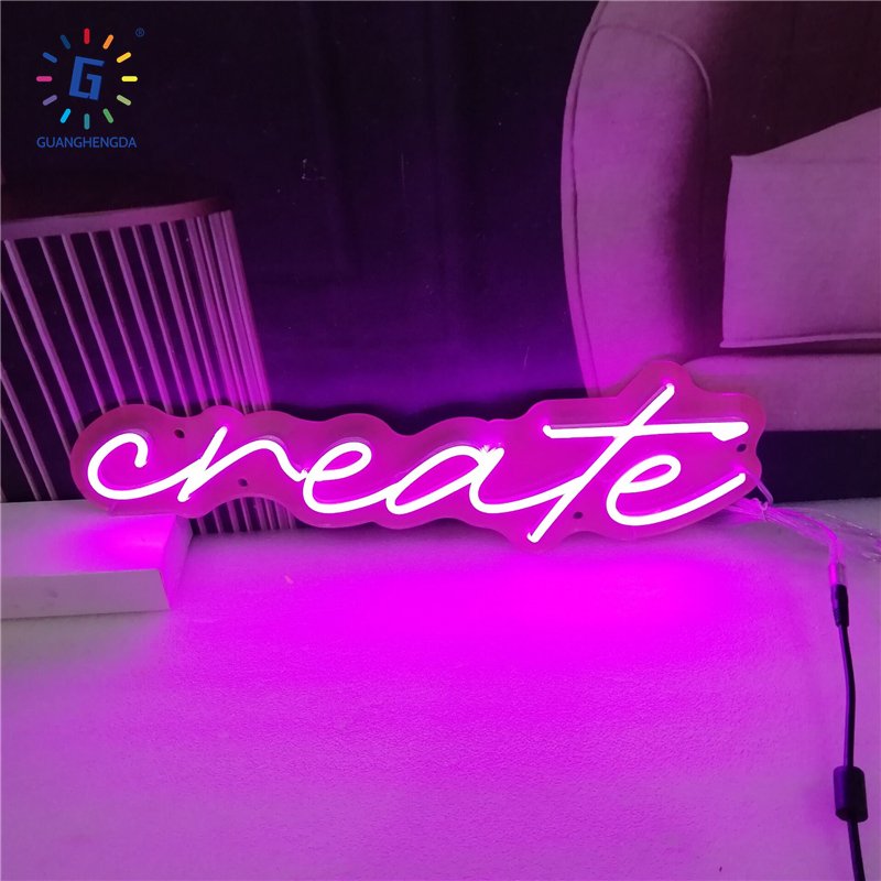 Custom Made Transparent Acrylic Neon Sign Led Custom Neon Light Sign For Decoration Neon Sign Glass Custom