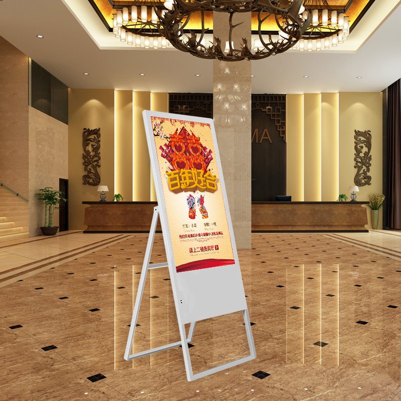 Foldable lcd screen advertising display monitor smart digital signage boards multimedia advertising player with wifi