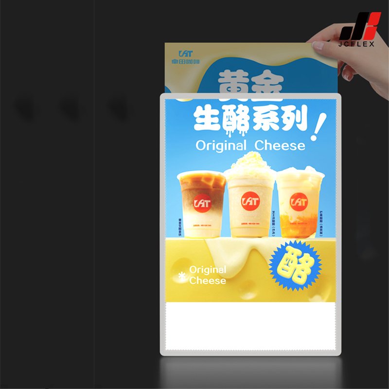 Ultra Slim LED Acrylic Panel Indoor/Outdoor Advertising Light Box Aluminum Profile Frame Rectangle Shape Restaurant Application