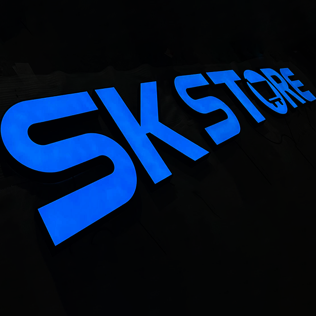 stainless steel led sign light logo custom 3d letters frontlit letter custom logo 3d custom led sign for business