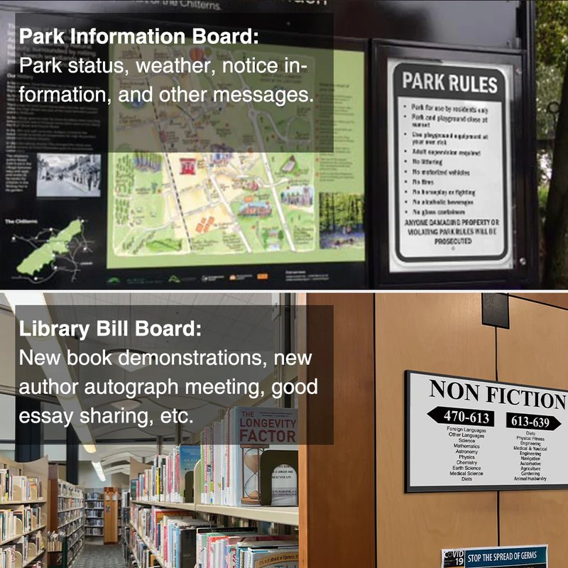 Outdoor e-ink screen 13.3 inch Solar Power Advertising Board e-ink display for Bus Station