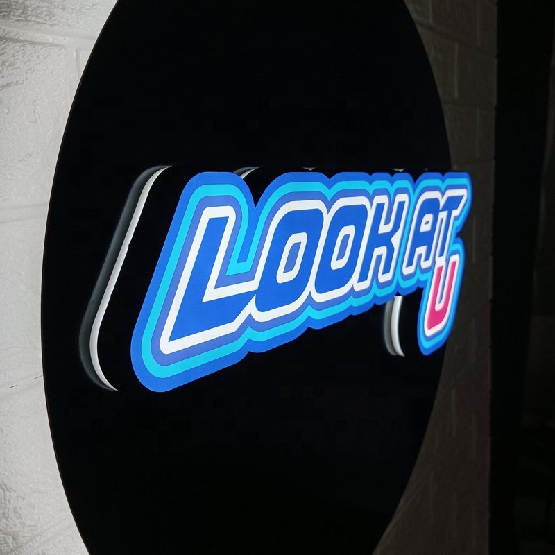 Kexian Custom Led Sign Board Advertising Display Wall Art Light Business 3D Led Logo Sign for Shops