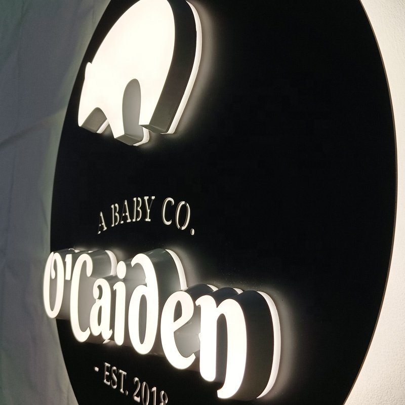 Kexian Custom Led Sign Board Advertising Display Wall Art Light Business 3D Led Logo Sign for Shops