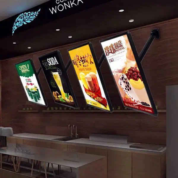 Advertising Backlit Led Slim Light Box ultra thin Light Box displays Advertising Sign Boards