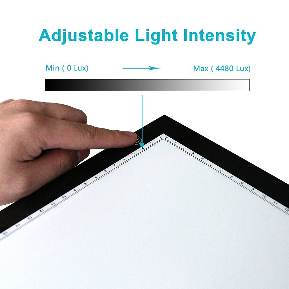 shenzhen Huion A4 Rectangle shape Acrylic panel Artist Stencil Board Tattoo advertising Table led drawing tracing board