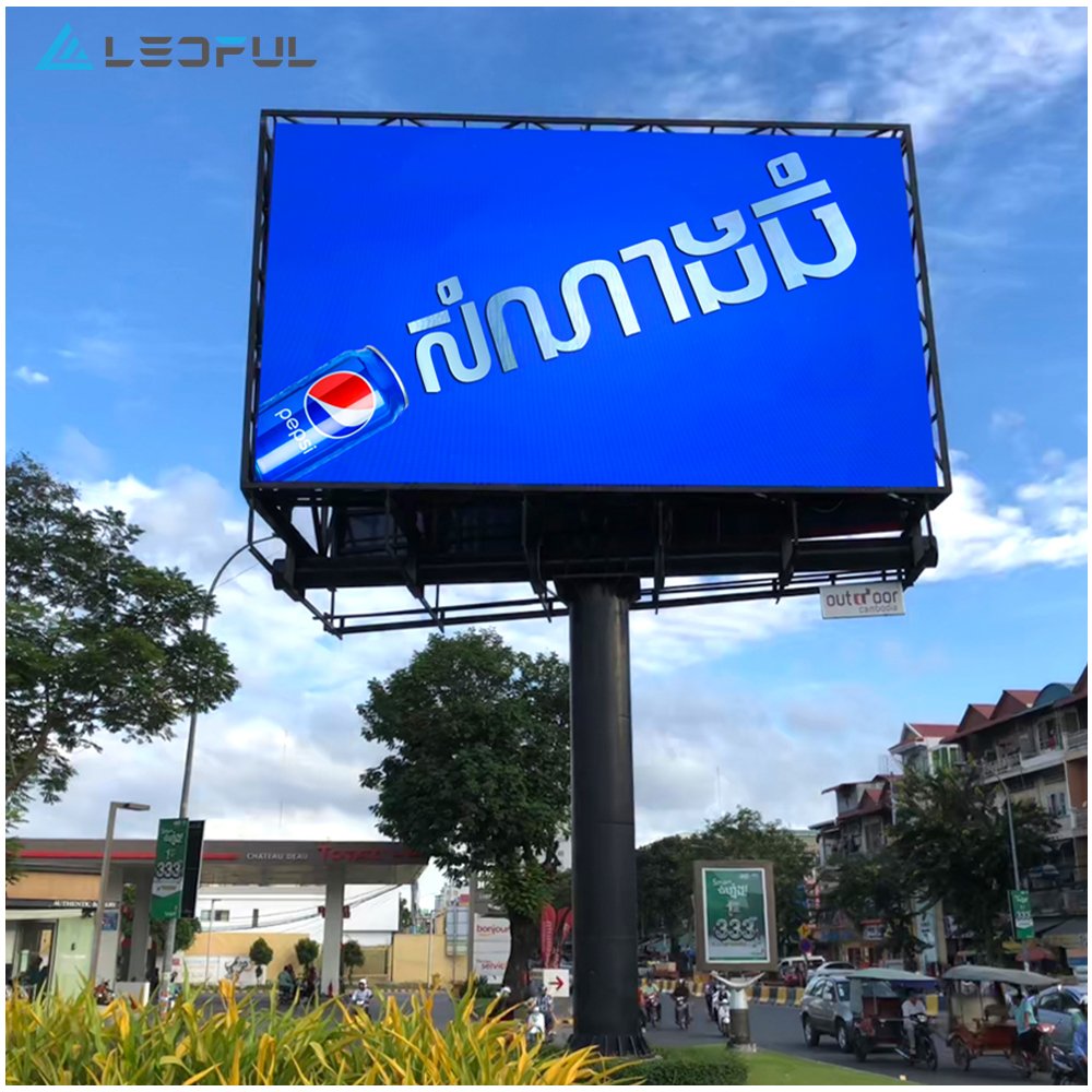 P10 Easy Installation LED Screens Commercial Advertising Bill Boarding P10 SMD Outdoor LED Display