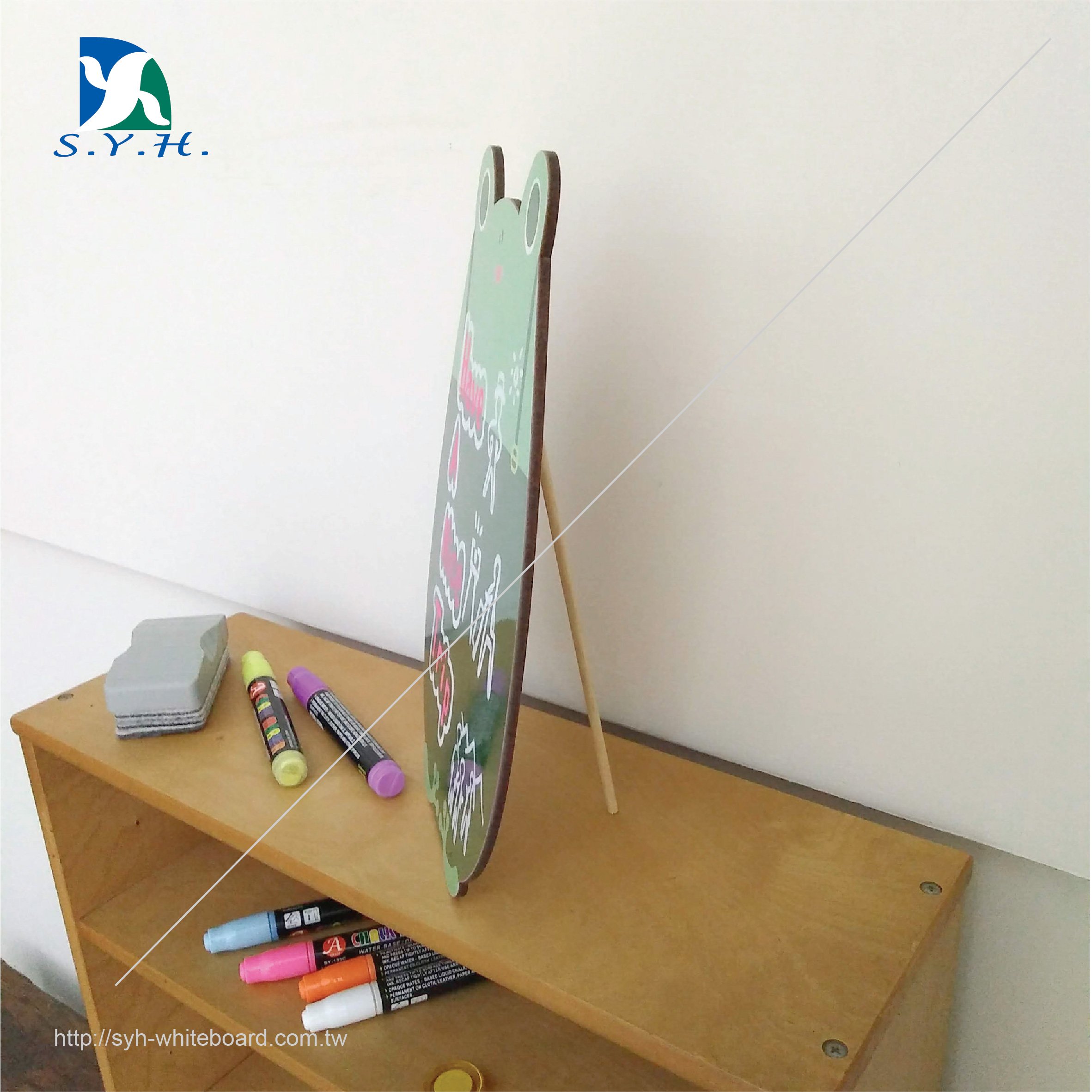Desk-top memo advertise board writing small whiteboard