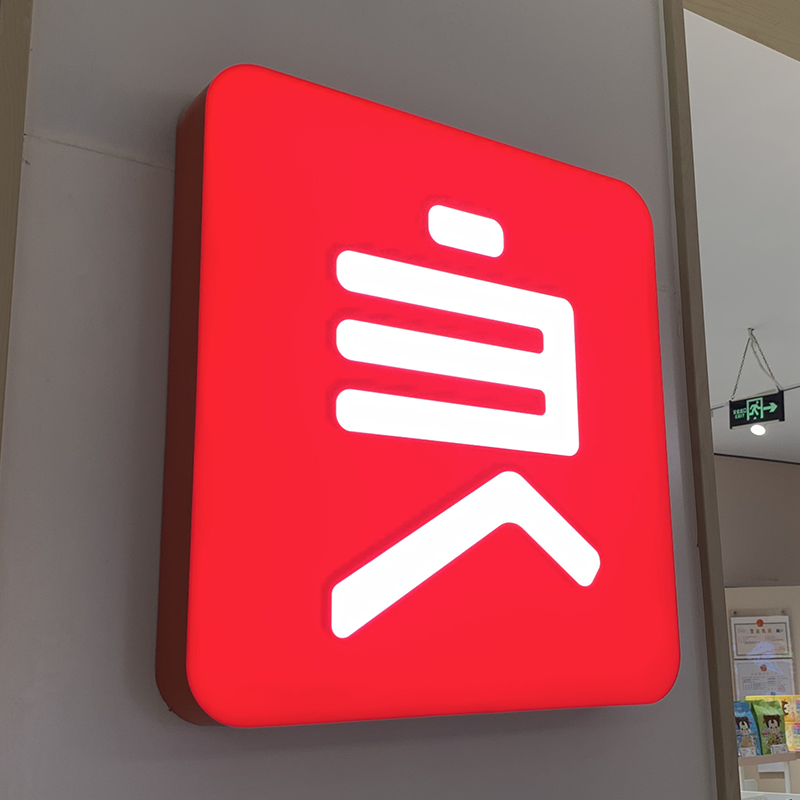 Custom LED Strip Lightbox Circle Outdoor Bar & Restaurant Store Sign for Home & Mall Blank Hanging Shop Sign from Company Boxes