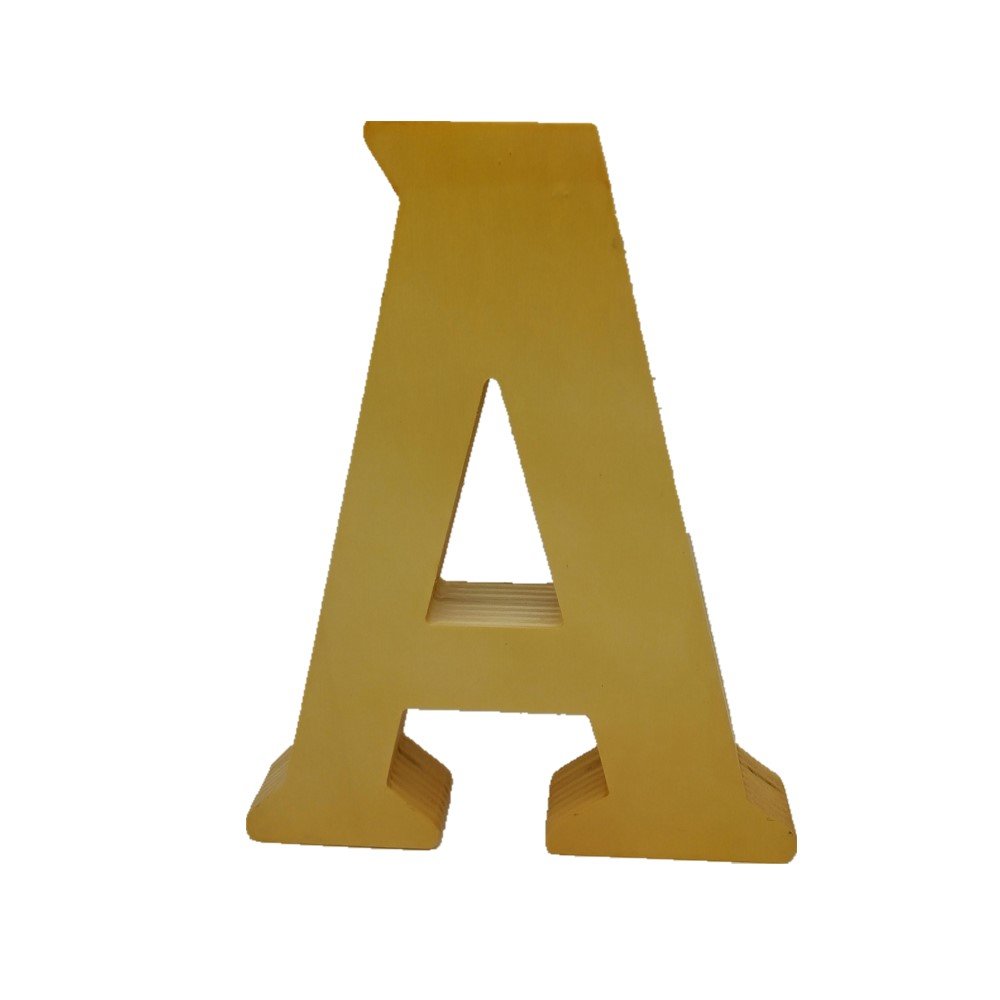 OEM Large Wood Alphabet A-Z 26 Decorative Advertising Boards Made of Felt for Product Display Promotion