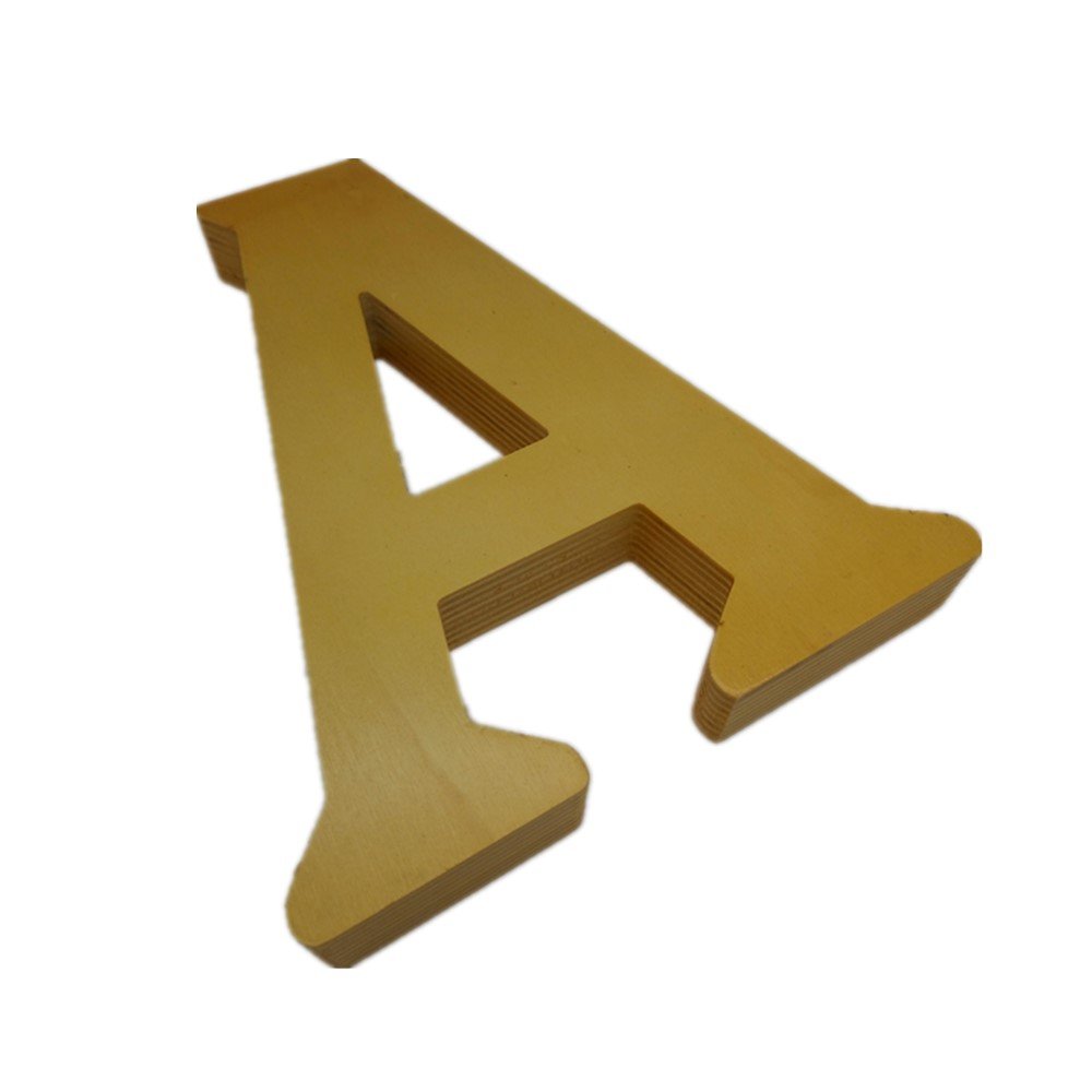 OEM Large Wood Alphabet A-Z 26 Decorative Advertising Boards Made of Felt for Product Display Promotion