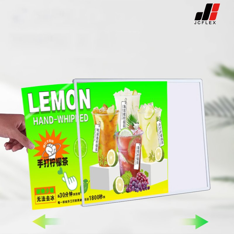 Custom Shape A4 LED Menu Board Light Box Aluminum Hanging Display Frame Indoor Restaurant Cinema Marketing Outdoor Advertising