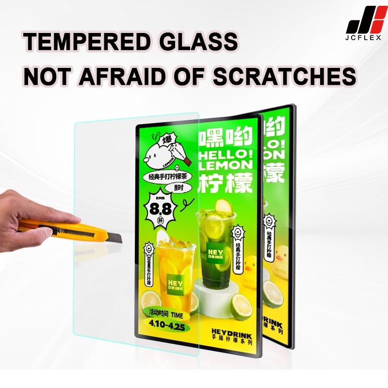 Custom Shape A4 LED Menu Board Light Box Aluminum Hanging Display Frame Indoor Restaurant Cinema Marketing Outdoor Advertising
