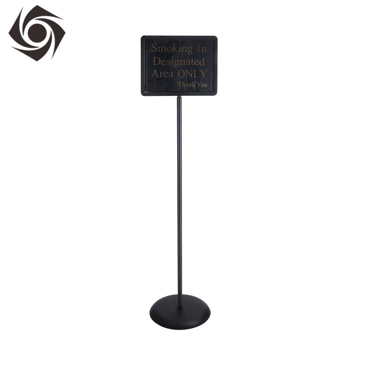 Outdoor Metal Sign Frames For Crowd Control Stanchion Sign Board