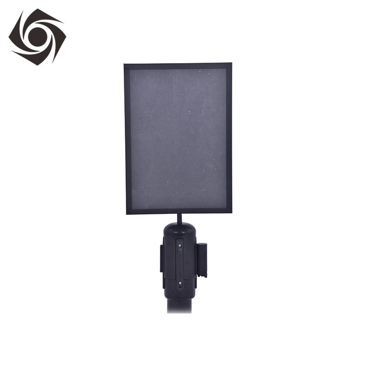 Outdoor Metal Sign Frames For Crowd Control Stanchion Sign Board