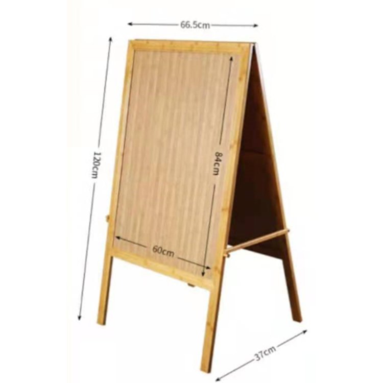 Commercial eco-friendly bamboo food poster/banner/menu boards advertising stand board