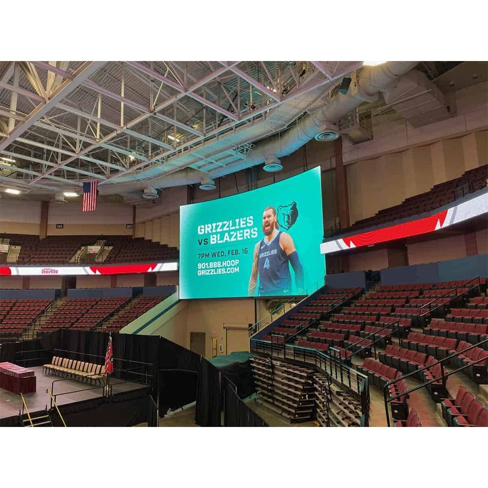 P10 10Mm Outdoor Waterproof Led Stadium Display Vallas Publicitarias Digitales Estadio Basketball Led Publicity Board