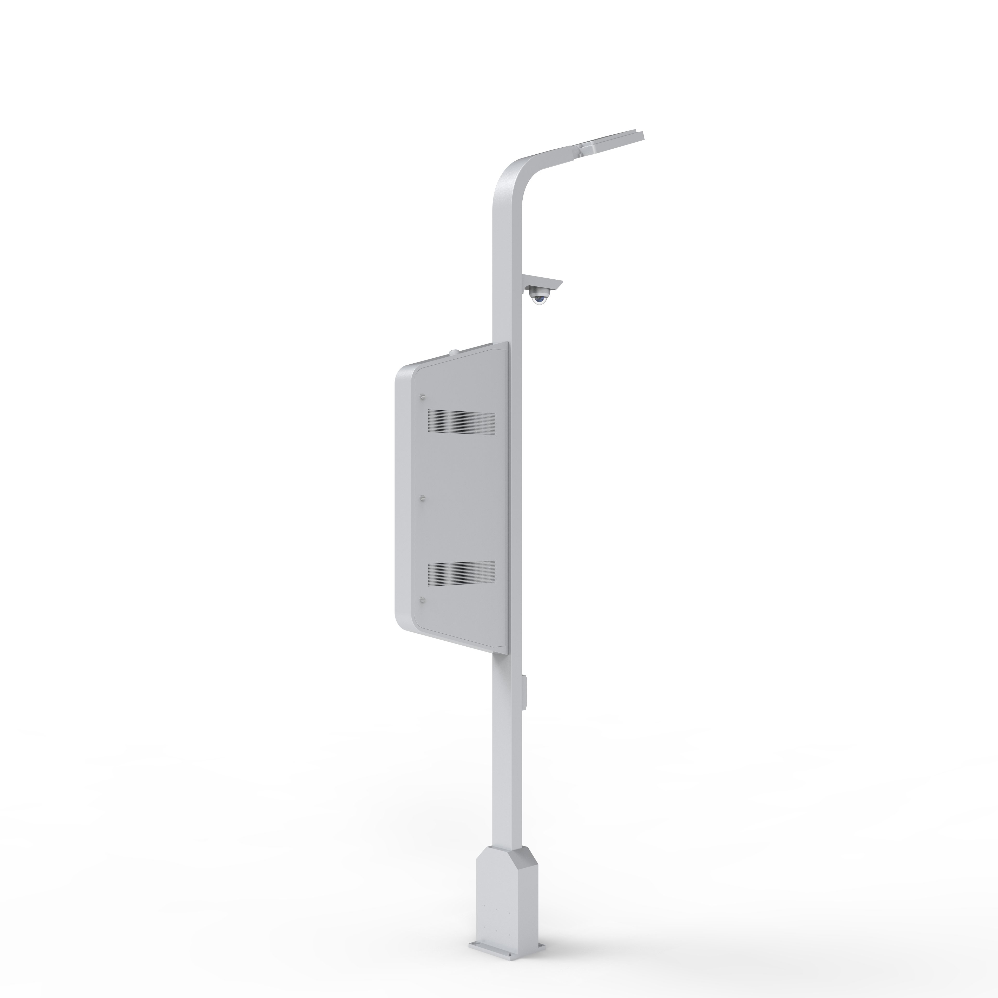 Outdoor Smart LCD Advertising Display Screen Equipment Machine Kiosk For Road Street Lamp