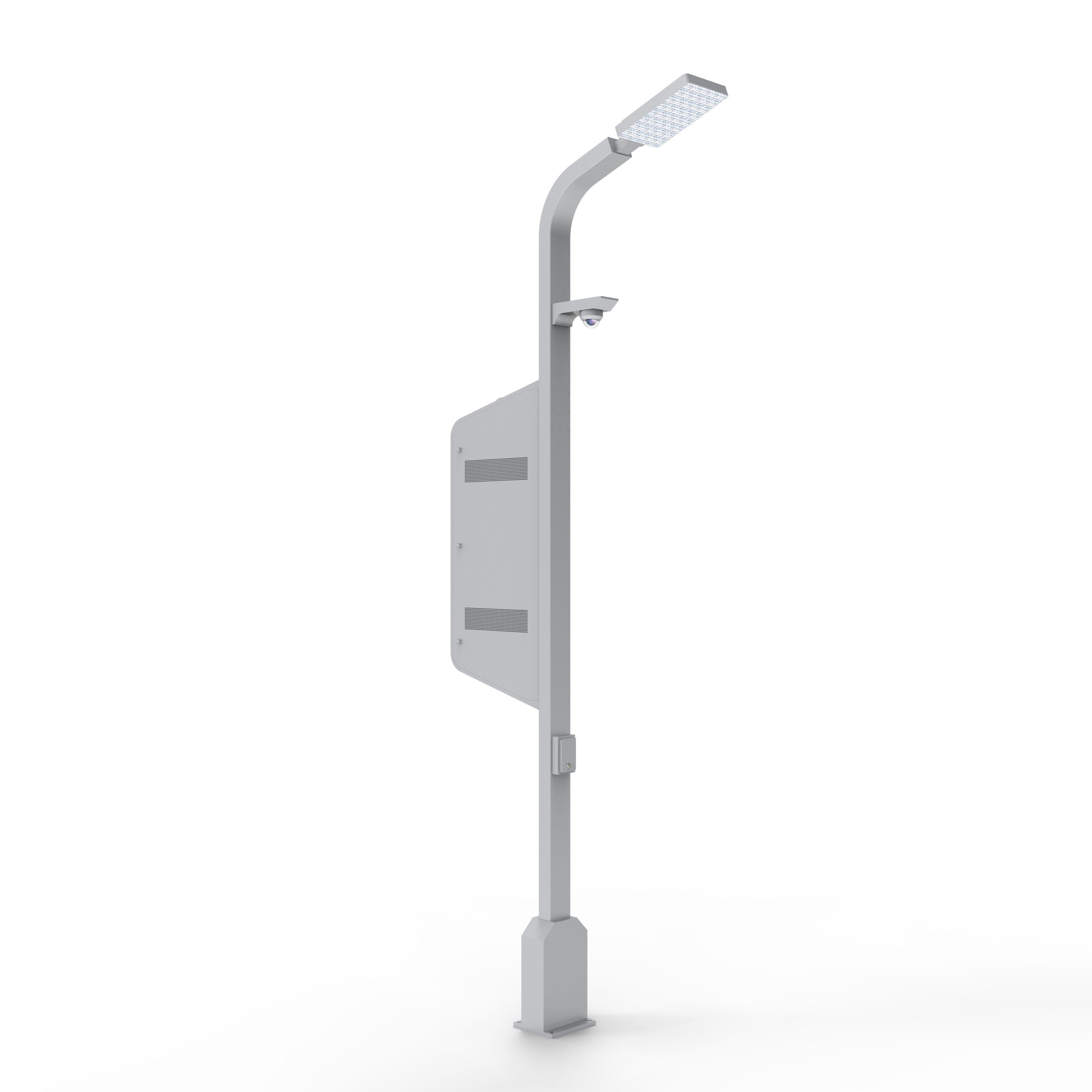 Outdoor Smart LCD Advertising Display Screen Equipment Machine Kiosk For Road Street Lamp