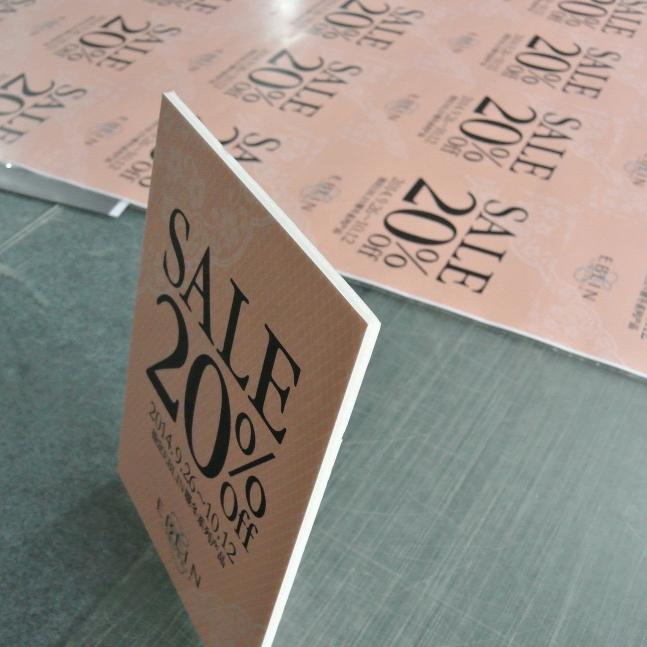 PVC plastic board Double-sided printing Mounted Posters