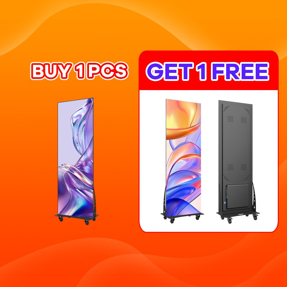 floor standing indoor led video advertising screen publicity boards equipment graphic Digital Signage led poster display