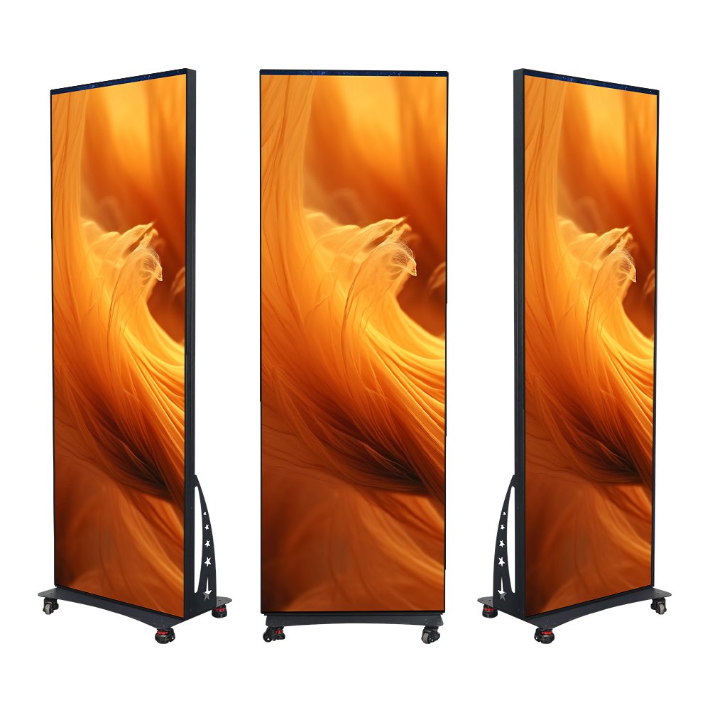 floor standing indoor led video advertising screen publicity boards equipment graphic Digital Signage led poster display