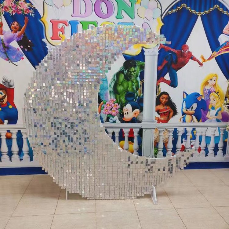 Sequin wall background flash decorative wall sequin advertising panel signage billboard stage