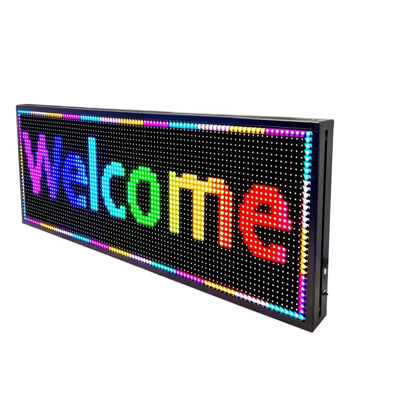 Outdoor RGB Programmable LED Display Screen for Self-Service Business for Welcome Displays Moving Running Scrolling Messages