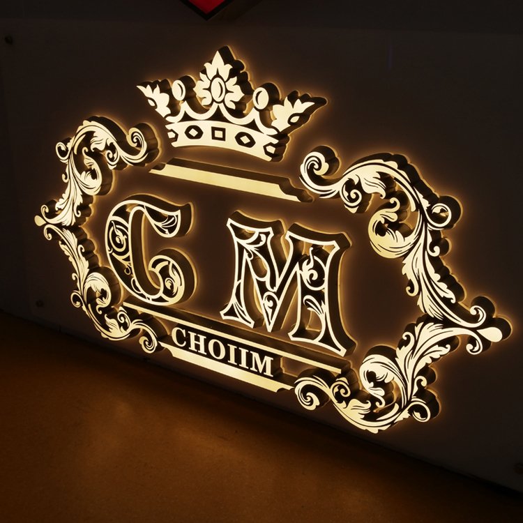 Custom led letters 3d logo sign acrylic channel letter sign 3d letter led signage acrylic signboard custom led sign for business