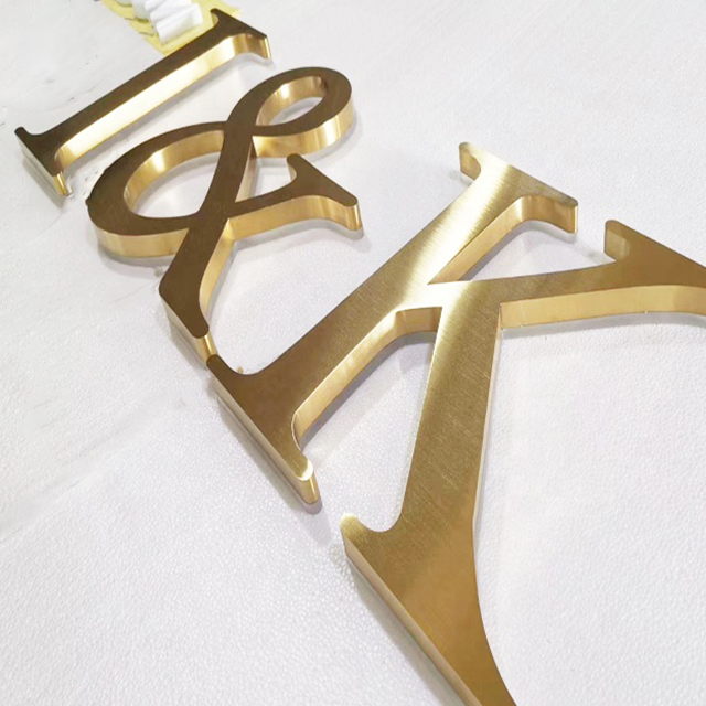 3d Sign LED Store Front logo Stainless Steel Metal Letters LED Backlit Letter light Channel Letter custom led Sign for business