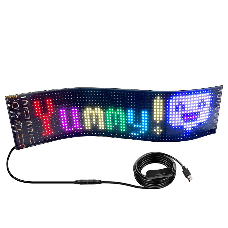App Control Flexible LED Sign Board Scrolling Car LED Sign Display Digital Display LED Matrix Panel Car Window Light Display