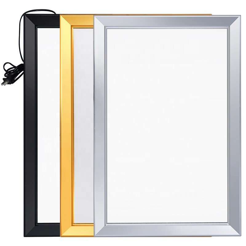 Wholesale Indoor Shopping Center Elevator Wall Poster Snap Frame Advertising Equitment Fabric Light Box Sign