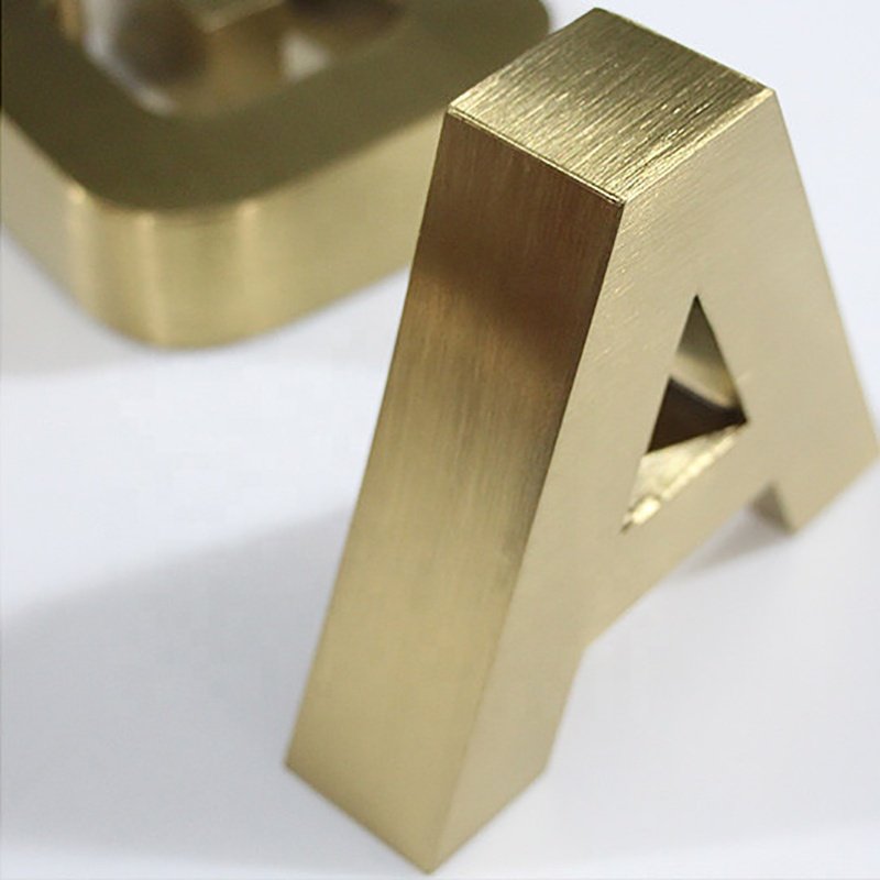 Custom Made Stainless Steel 3D Metal Sign Business Logo Advertising Steel Sign Board Company Logo
