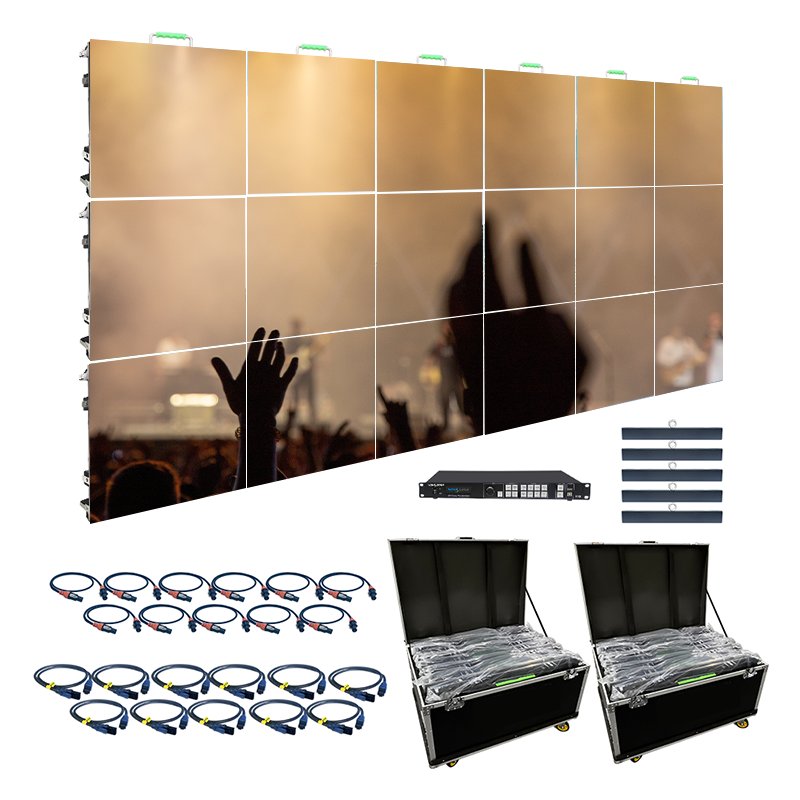 P3.91 Rental Display Screen Indoor LED High Resolution Full Color High Fresh Rate LED Board