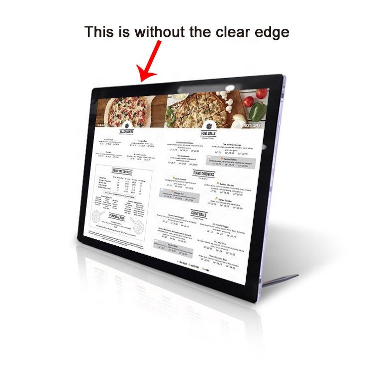 New design table stand LED acrylic light box menu board food display sign