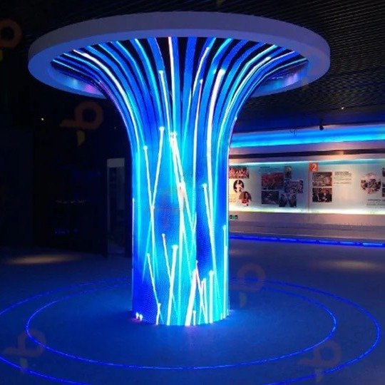 LED Soft Module P2 2Mm Indoor Full Color Display Board Curved Video Wall Flexible Led Screen For Advertising