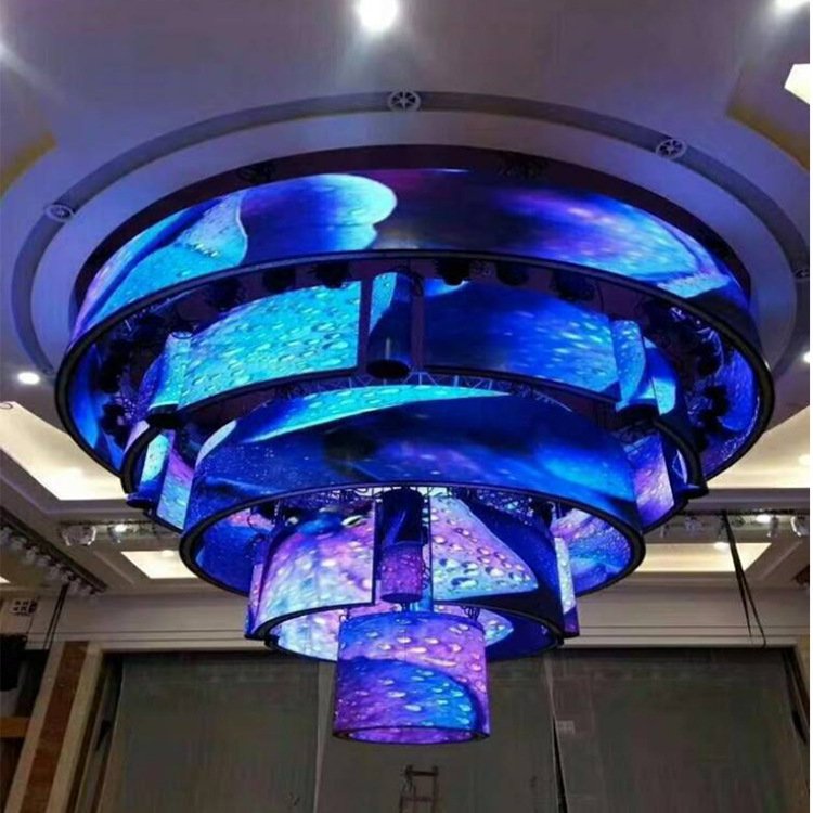 LED Soft Module P2 2Mm Indoor Full Color Display Board Curved Video Wall Flexible Led Screen For Advertising