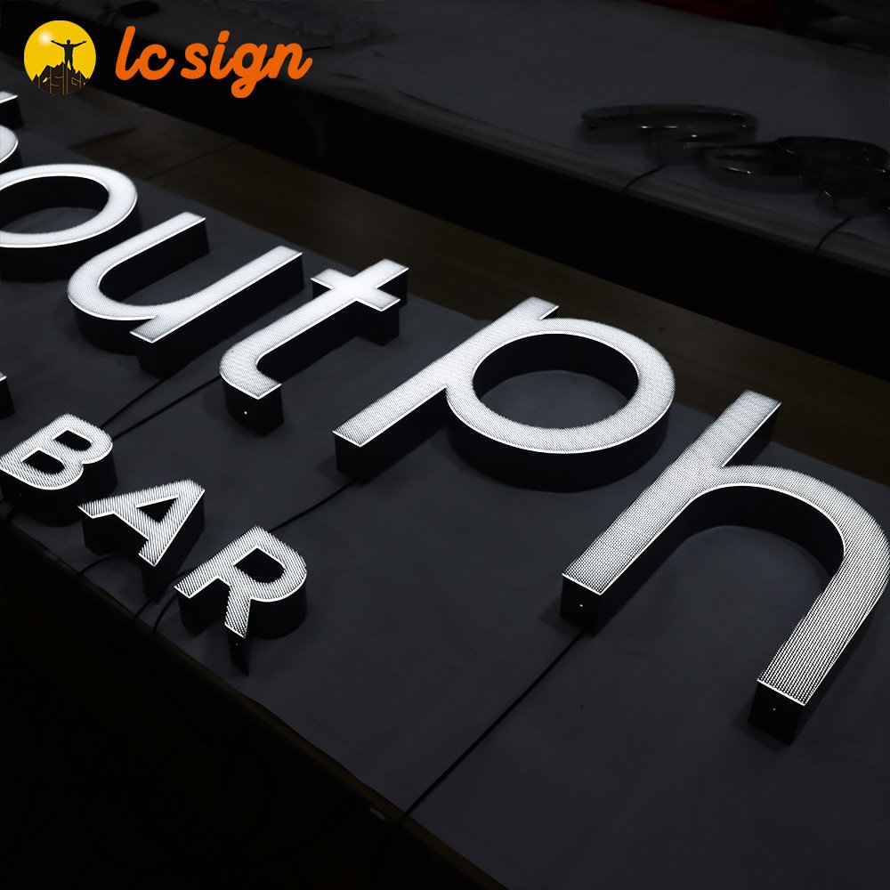 Outdoor store Company brand logo 3D Led letter sign frontlit business led signs for business signs logo outdoor