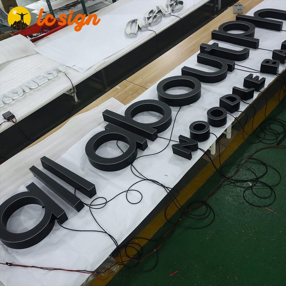 Outdoor store Company brand logo 3D Led letter sign frontlit business led signs for business signs logo outdoor
