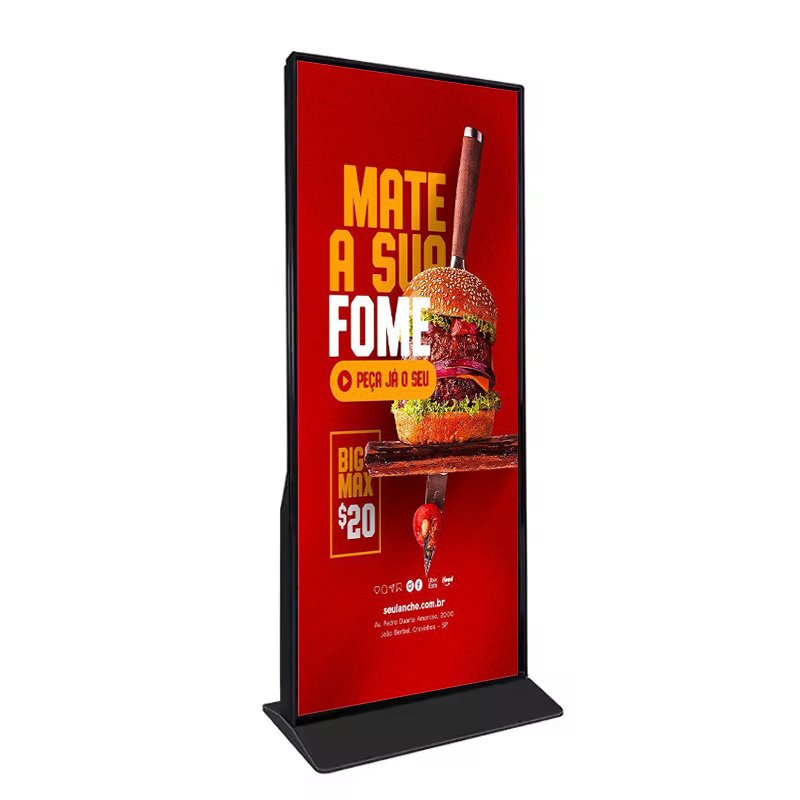 86 98 Inch Full Screen Digital Signage And Display Floor Standing Advertising Display Standing Player Kiosk Touch Screen