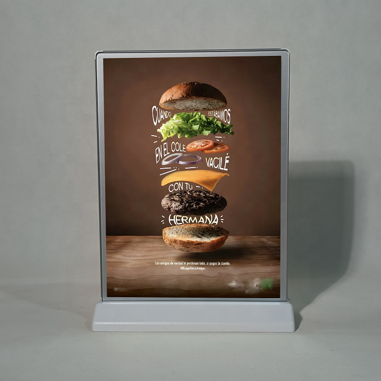 Burger shop led menu lightbox wall poster menu board billboard led for light box outdoor advertising light box display sign