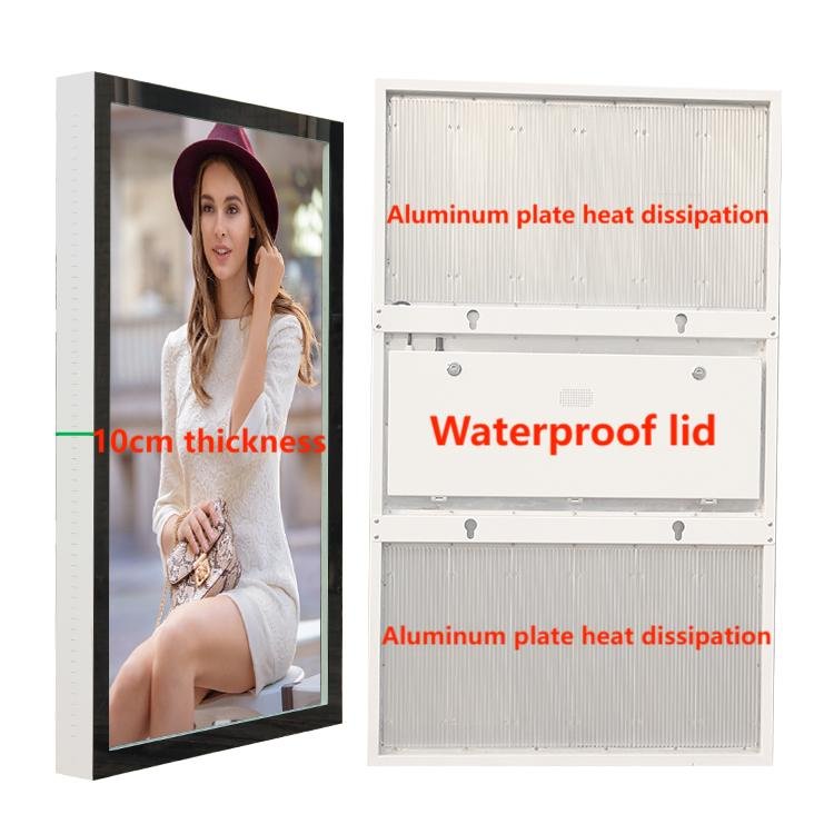 Outdoor aluminum cooling booth display wifi display digital signage Menu board 49-inch LCD advertising machine Android kiosk
