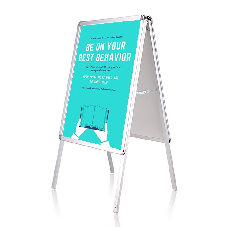 Wholesale high quality aluminum outdoor sidewalk sandwich board