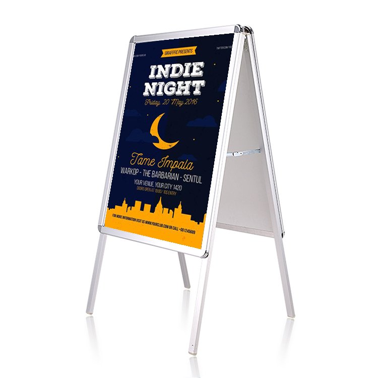 Wholesale high quality aluminum outdoor sidewalk sandwich board