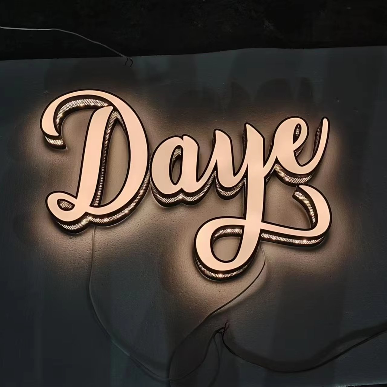 Custom Business Logo Outdoor led light letter sign led stainless Steel Channel Letter 3d logo Led Sign for business brand