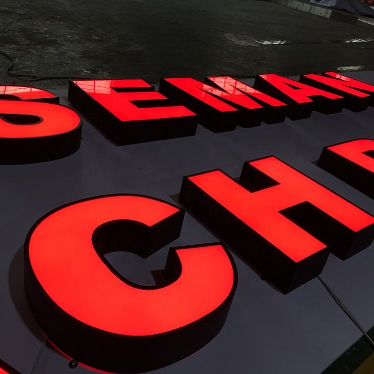 Commercial 3d sign led letter sign Led Custom Store Outdoor Waterproof Signage Led Channel Letter Front LED Sign for business
